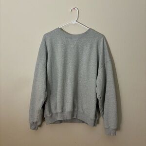 American Eagle Grey Relaxed Crew Neck Sweatshirt